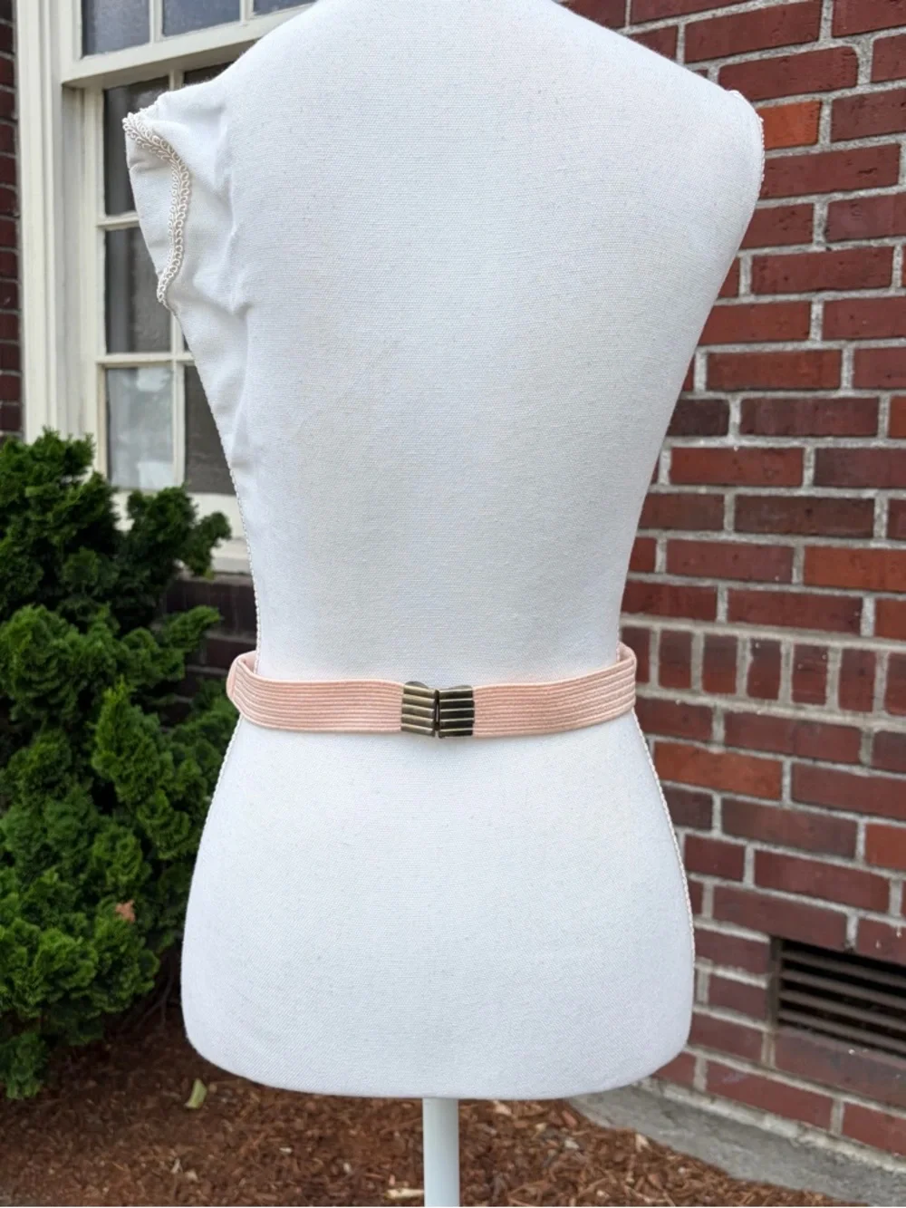 Vintage 80s Pastel Braided Rope Elastic Belt